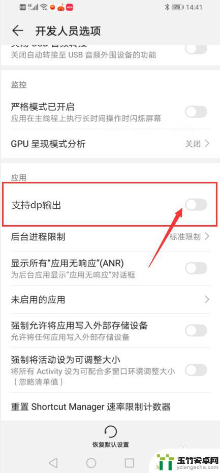 手机dp功能怎么设置