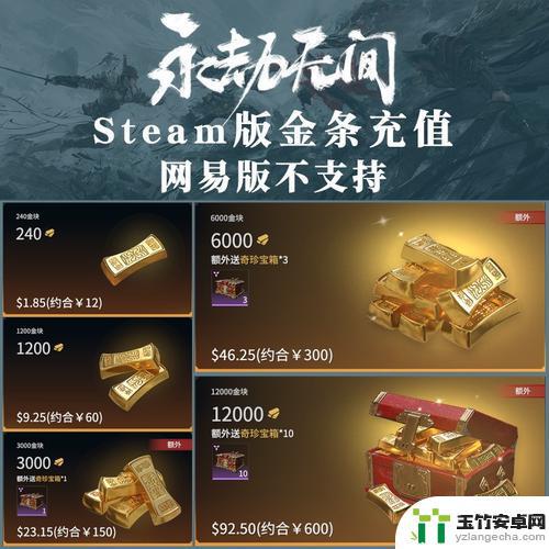 steam永劫无间金块充值