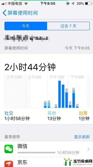 苹果手机怎么看当天使用时间