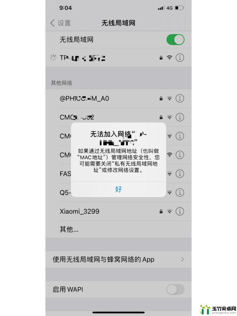 苹果手机打不开无线网络