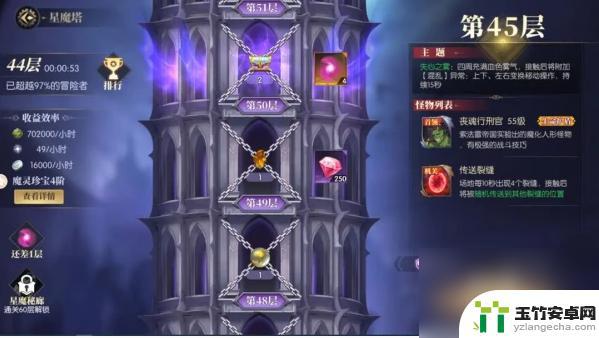 战斗法则星魔塔54层怎么过