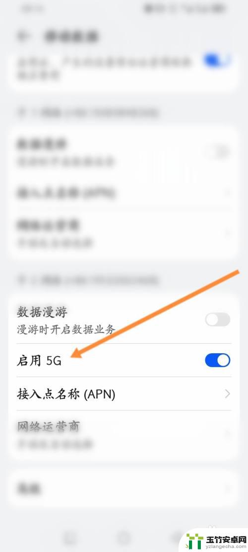 华为手机哪里设置5g网络