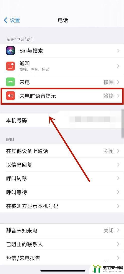 苹果手机怎么取消来电语音播报功能